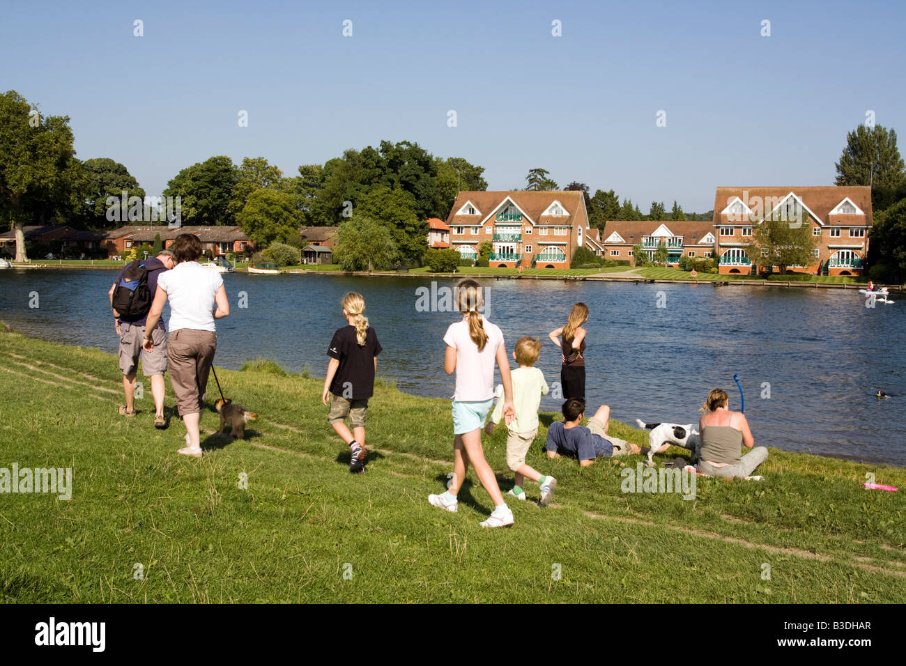 River Thames Walk - Bourne End - Buckinghamshire Stock Photo