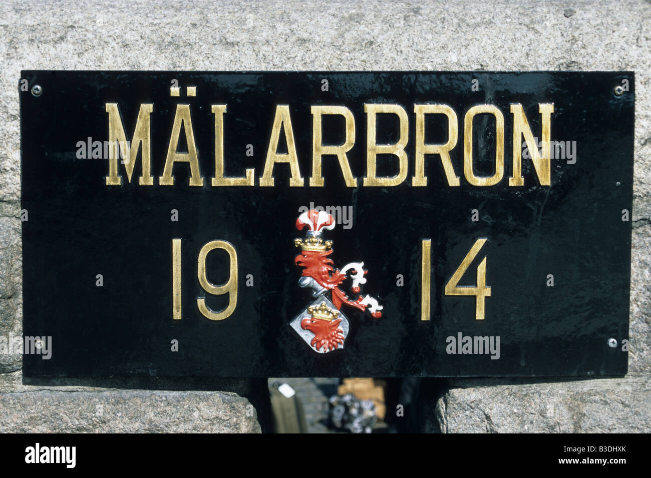 Malabron Bridge sign, Malmo, Sweden Stock Photo - Alamy