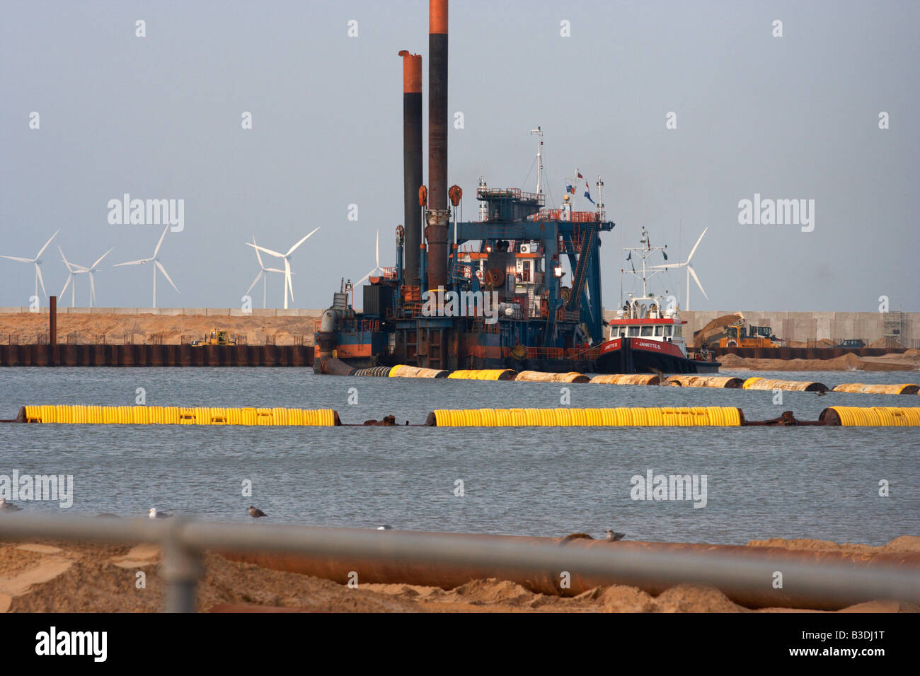 great yarmouth outer harbour Stock Photo