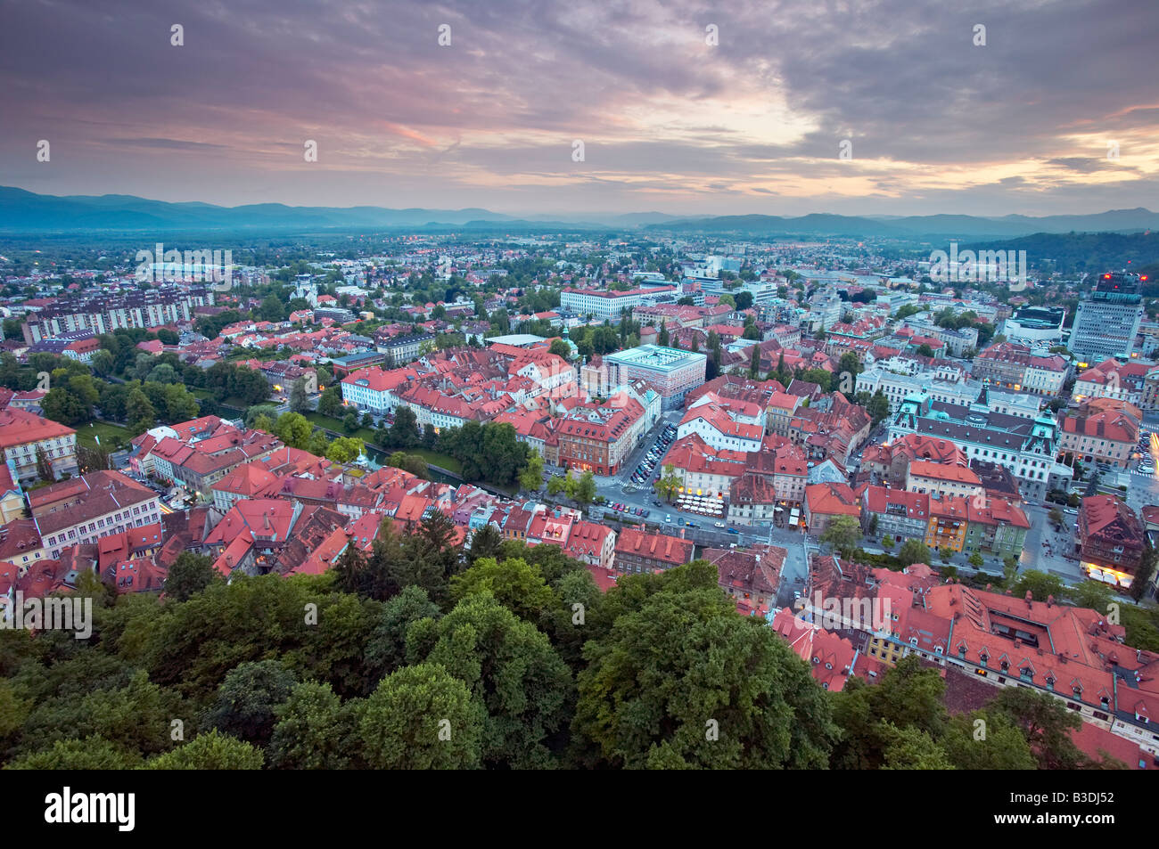 View of the ljubljana castle hi-res stock photography and images - Alamy