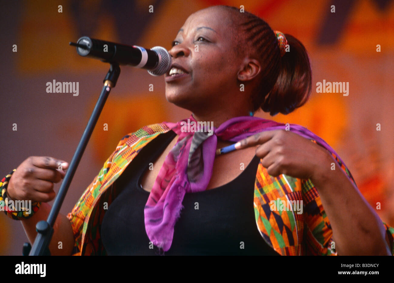 A singer performing in South Africa Stock Photo Alamy