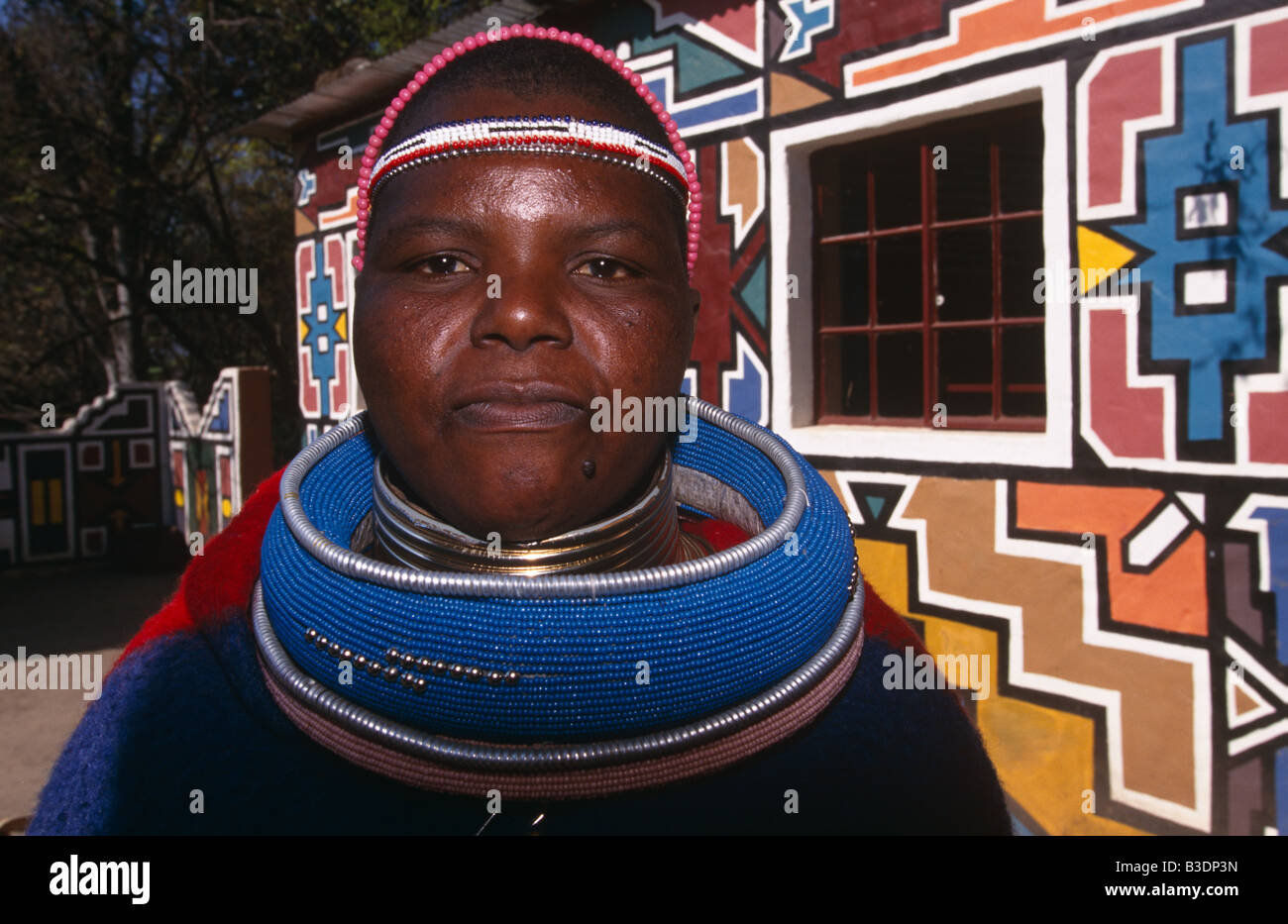 Ndebele woman in South Africa. Stock Photo