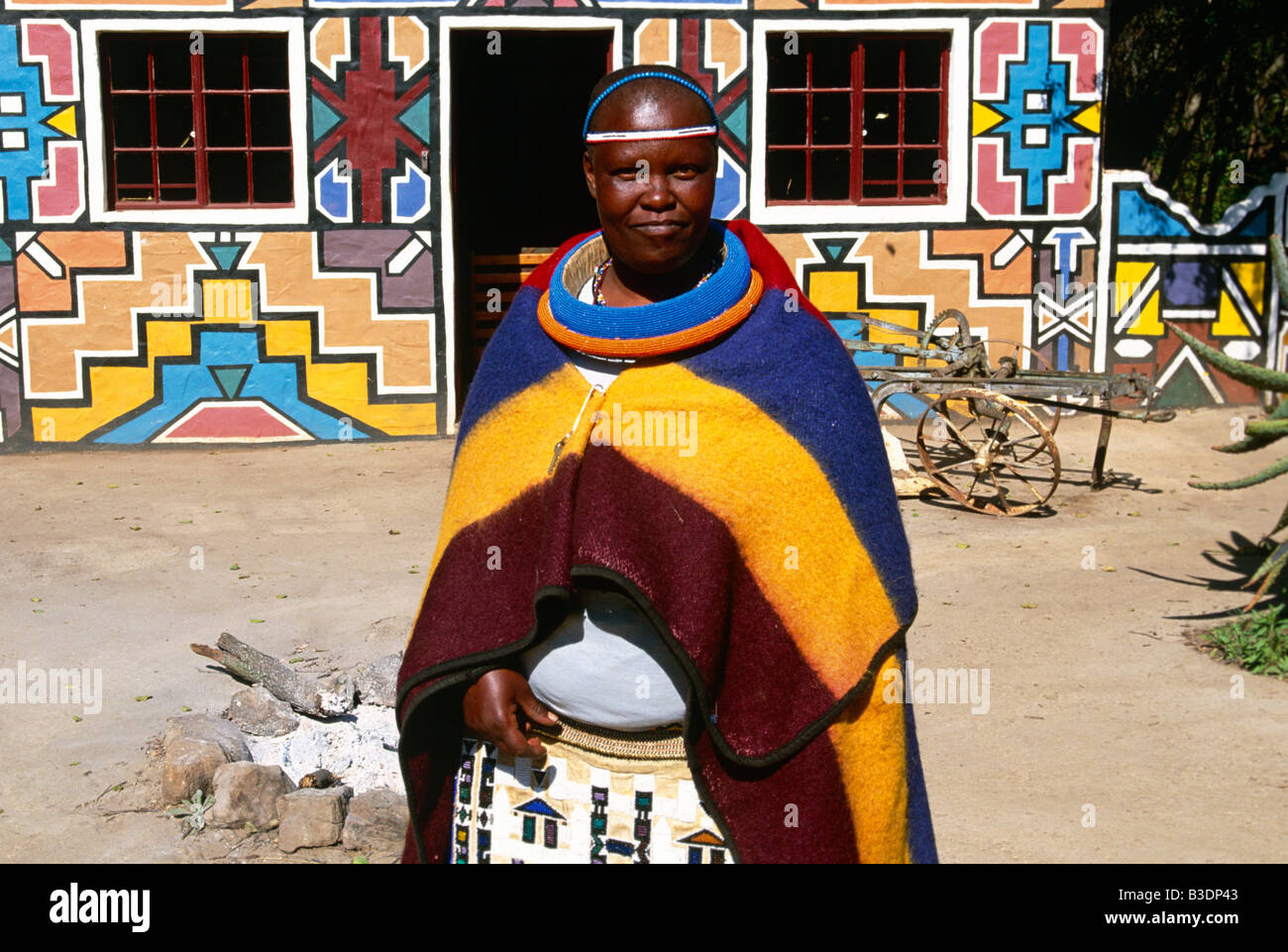 Ndebele woman in South Africa. Stock Photo