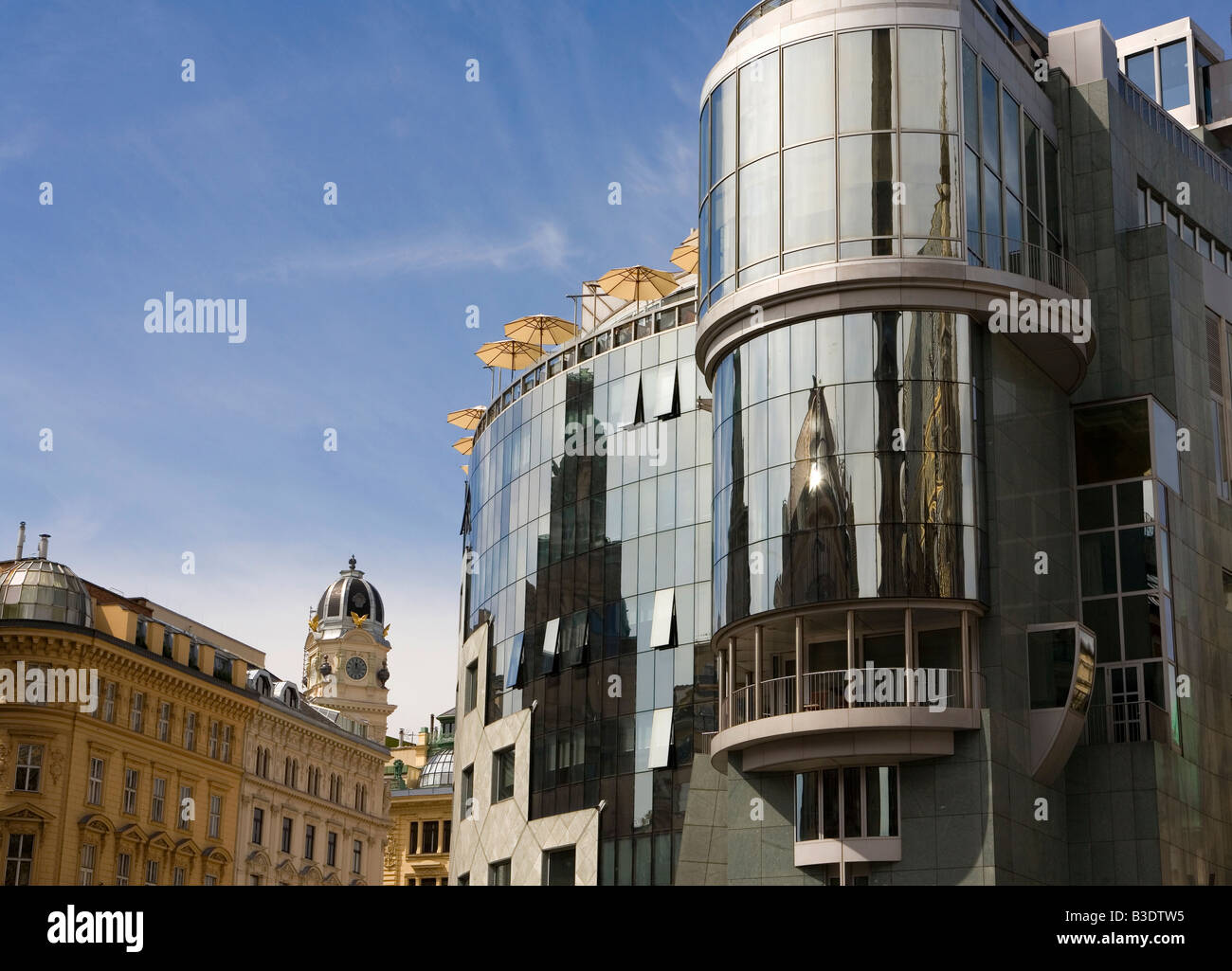 Austria Vienna Haas Haus building Stock Photo