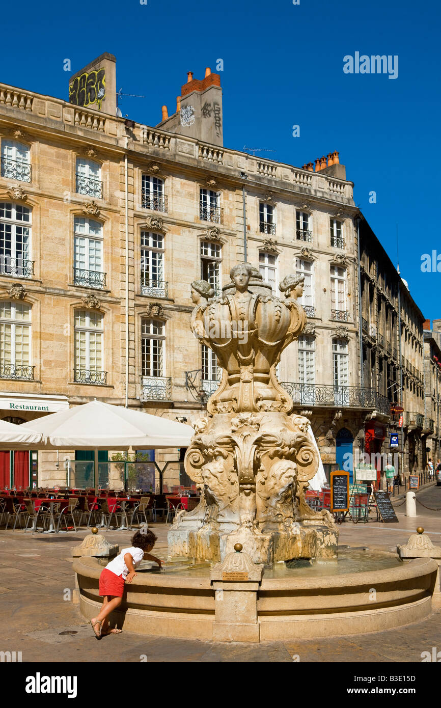 Place du Parlement in Bordeaux France Stock Photo - Alamy