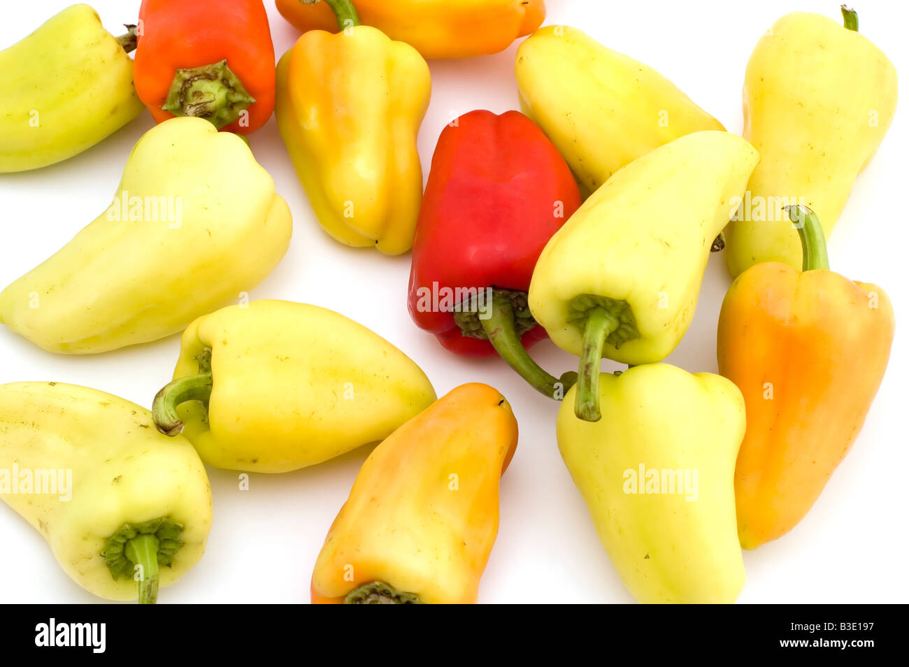 object on white raw food pepper Stock Photo