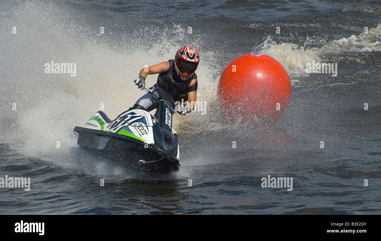 Jet Ski Racing at the Glasgow River Festival July 2008 Stock Photo Alamy