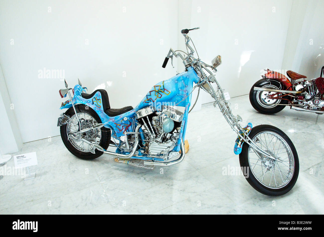 Custom Harley Davidson Stock Photo