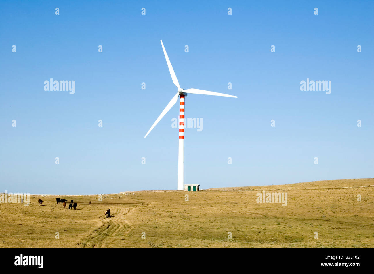 Wind turbines Stock Photo