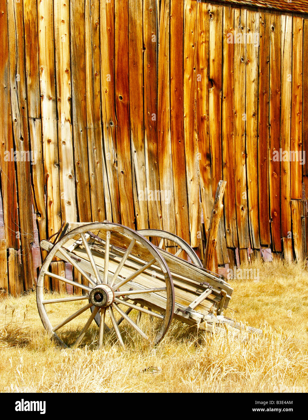 Old cart in rustic Bodie, California Stock Photo Alamy