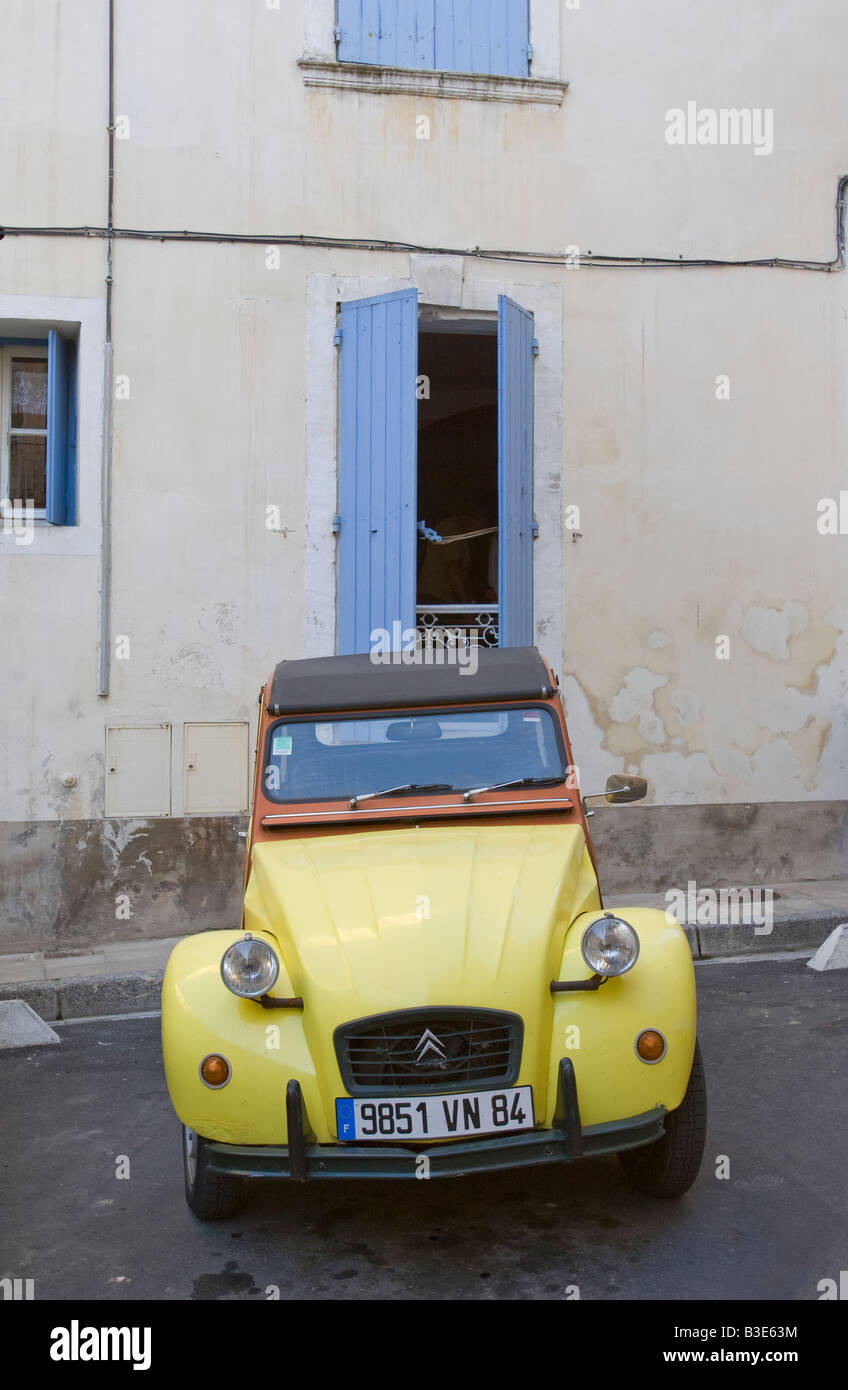 An old Citroen in Arles France Stock Photo