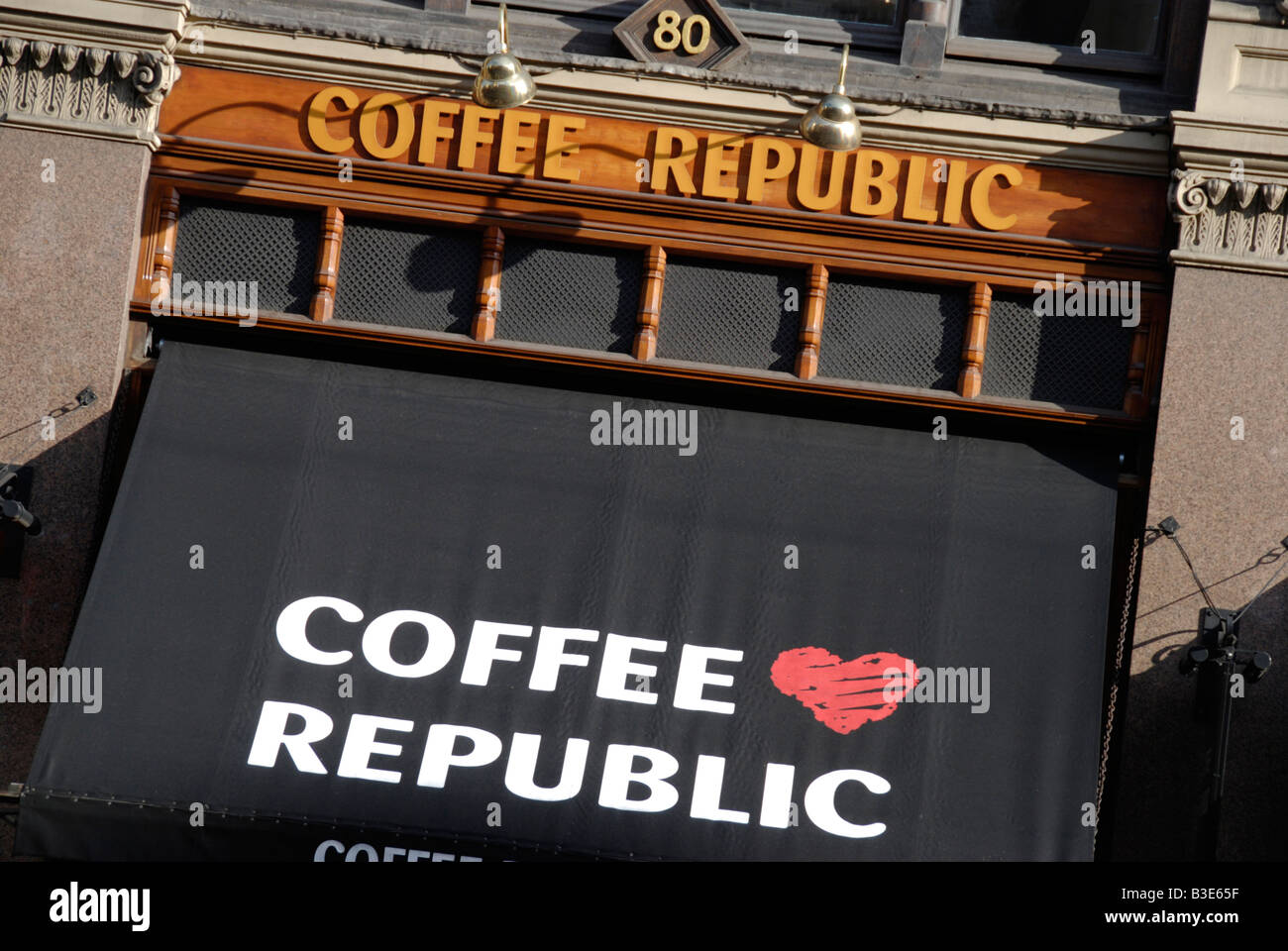 Coffee Republic cafe London England Stock Photo Alamy