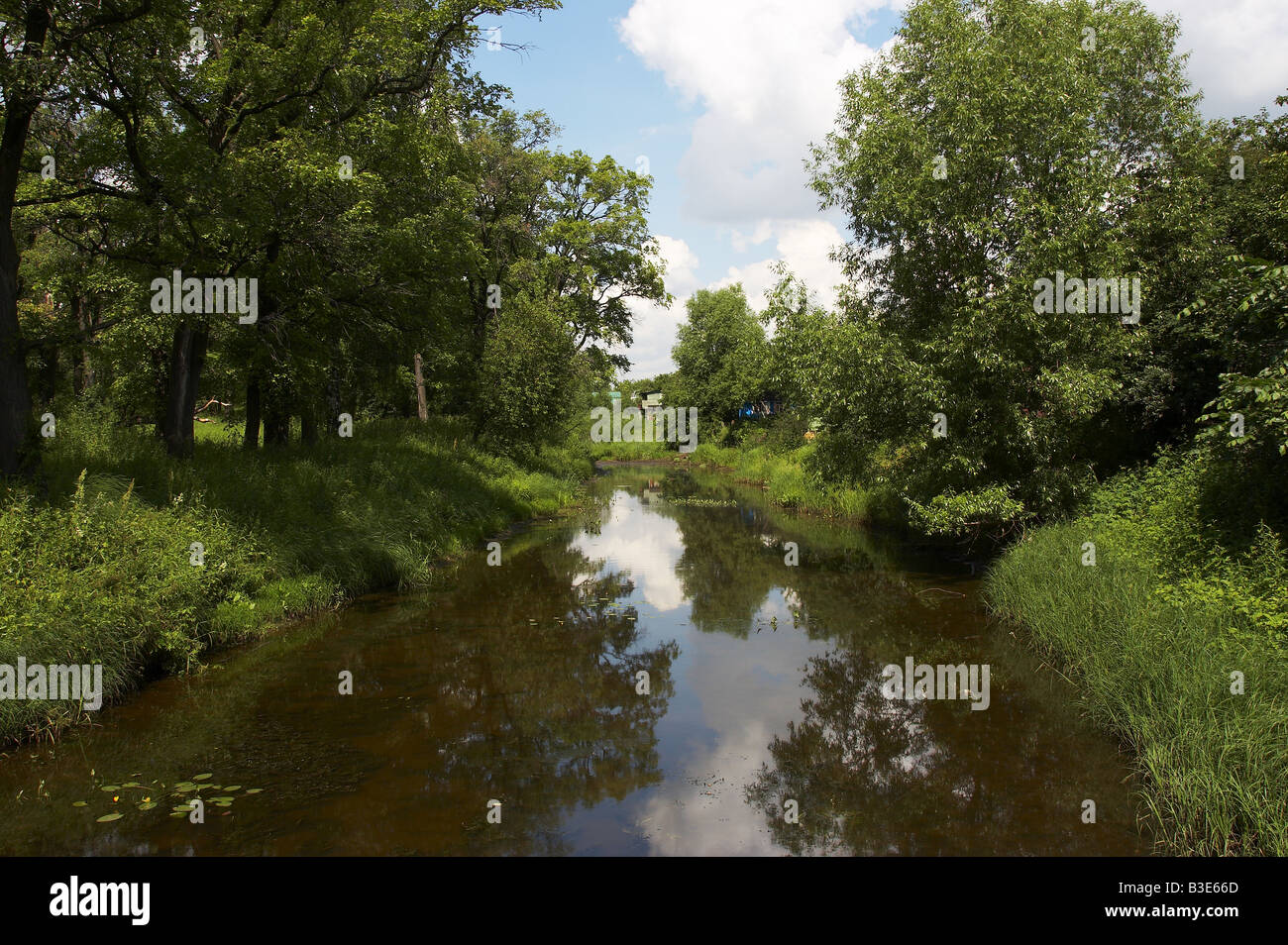The river in village Stock Photo