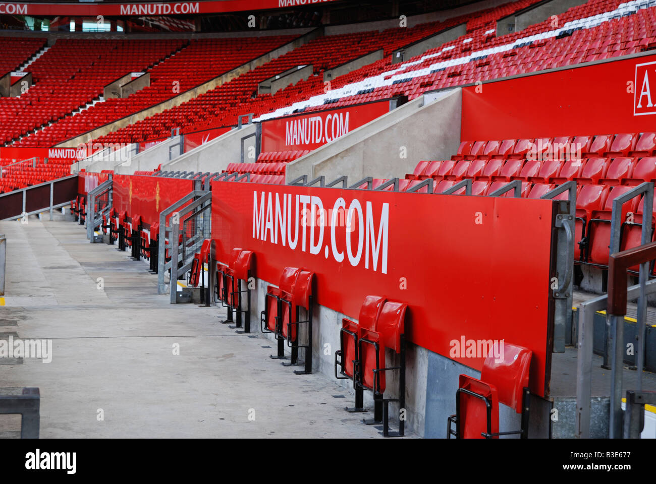 inside old trafford the home of manchester united football club,england