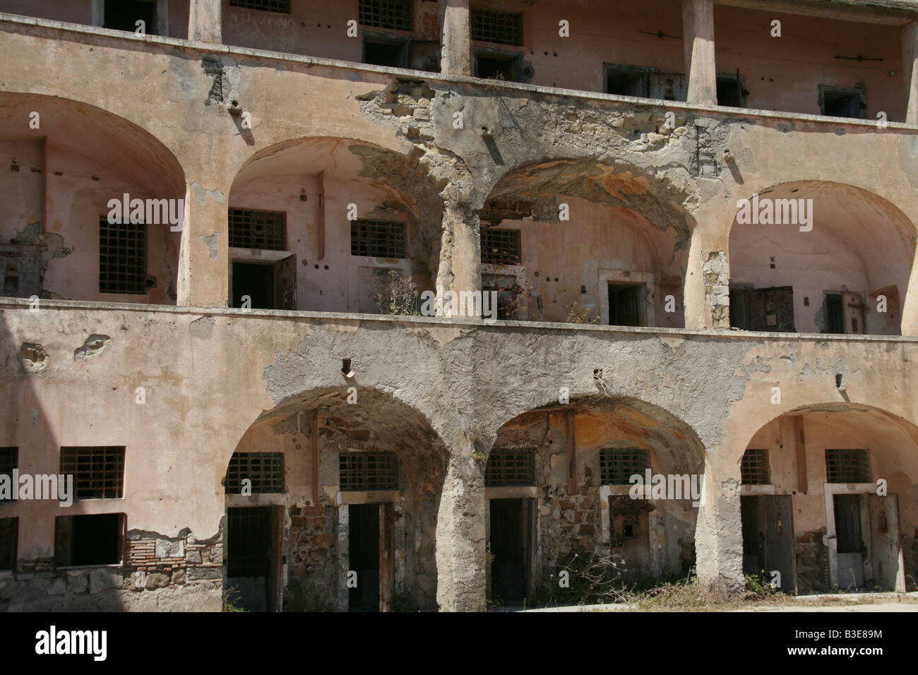 old bourbon prison on santo stefano island, italy Stock Photo