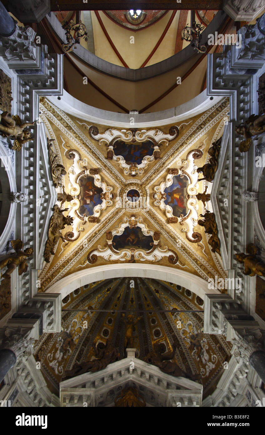 Basilica di San Giovanni e Paolo ceiling Stock Photo