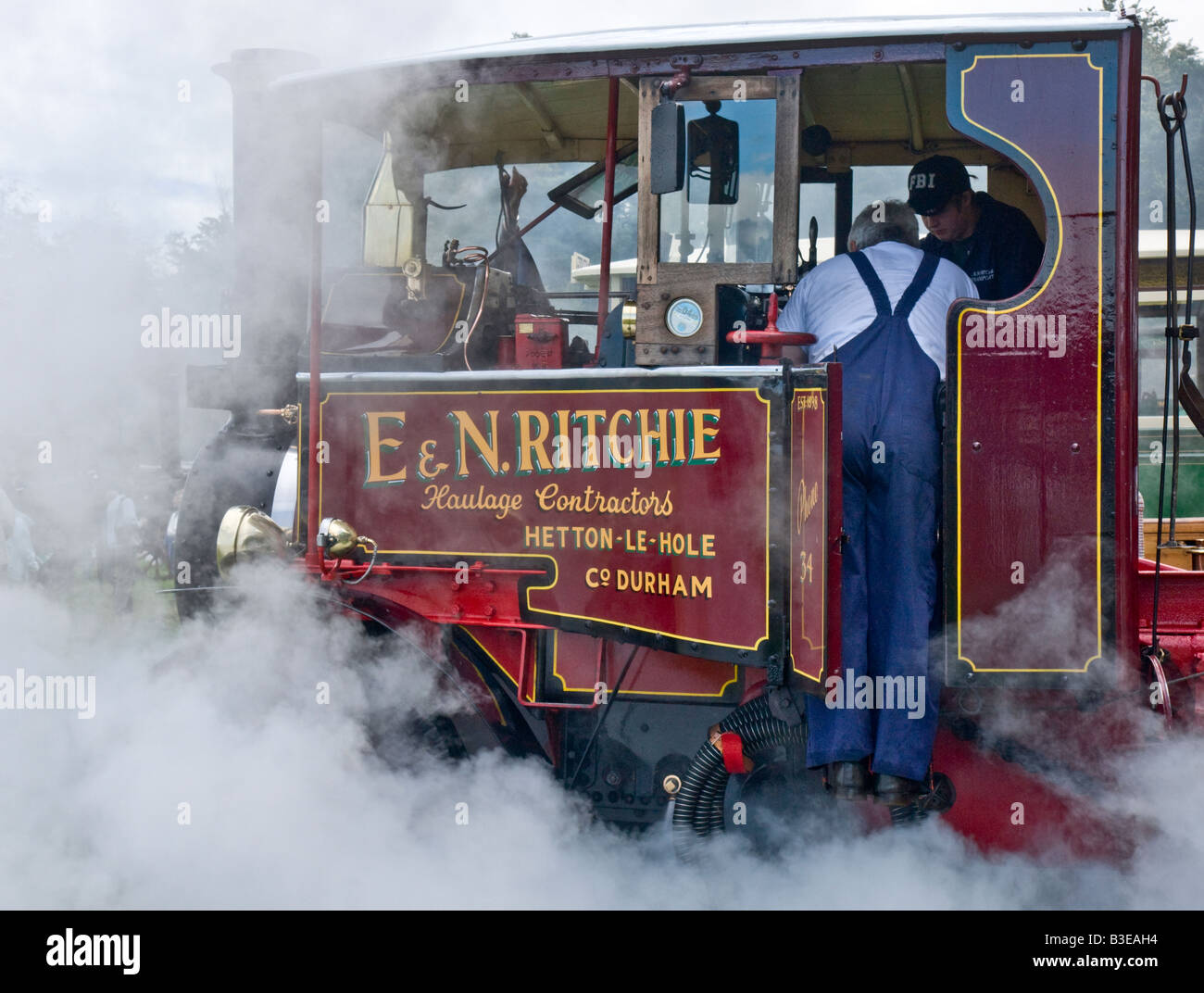 Steam Lorry at Masham Steam Rally Stock Photo