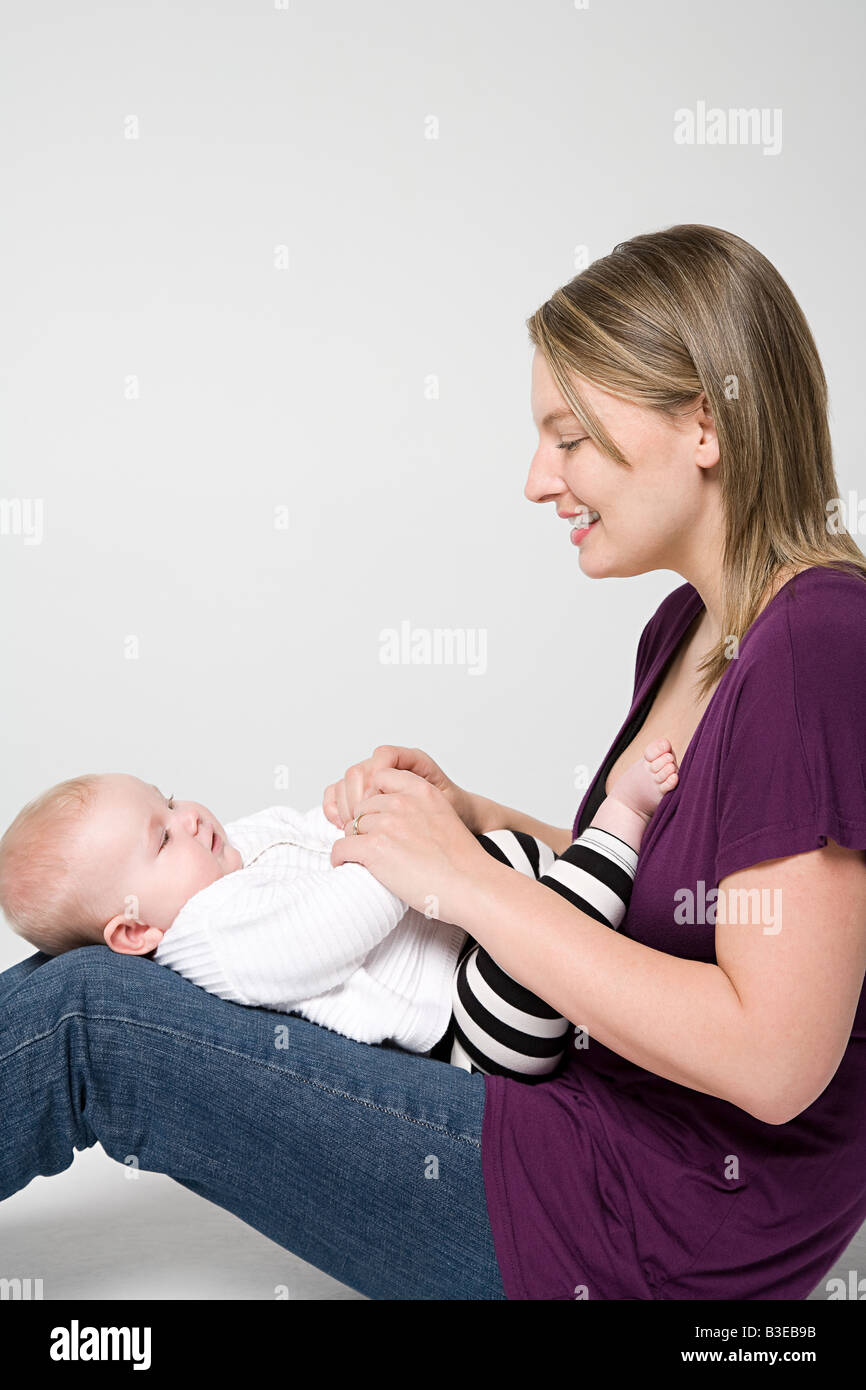A mother and baby Stock Photo