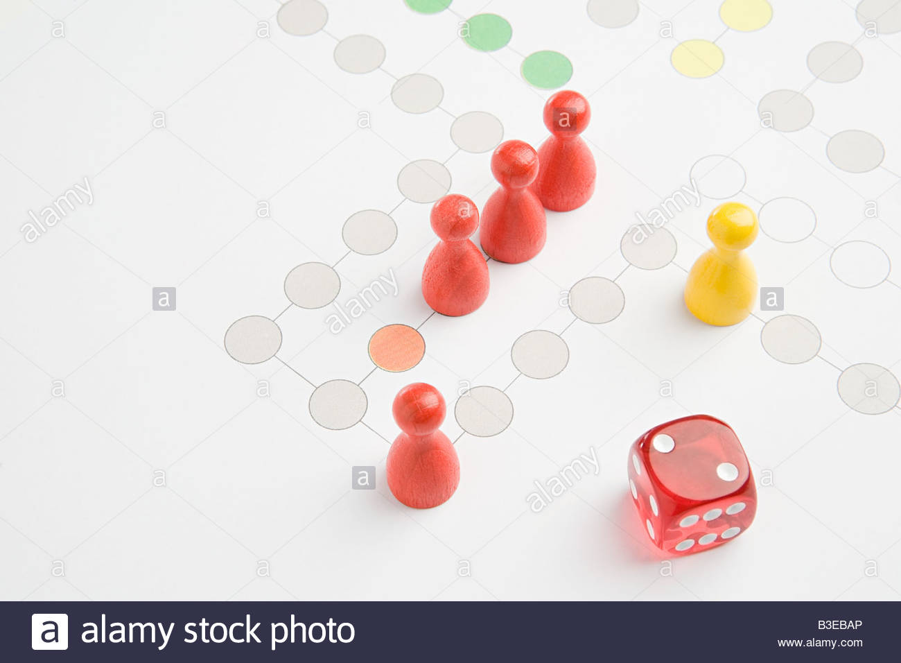 Game Of Life Board Game Pieces Stock Photos & Game Of Life Board Game
