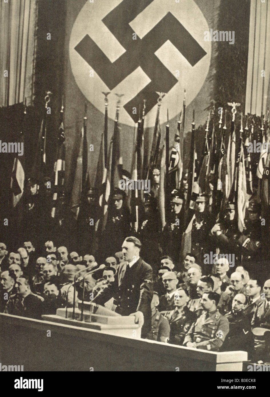 Hitler speech in Sportpalast, 1941. Stock Photo