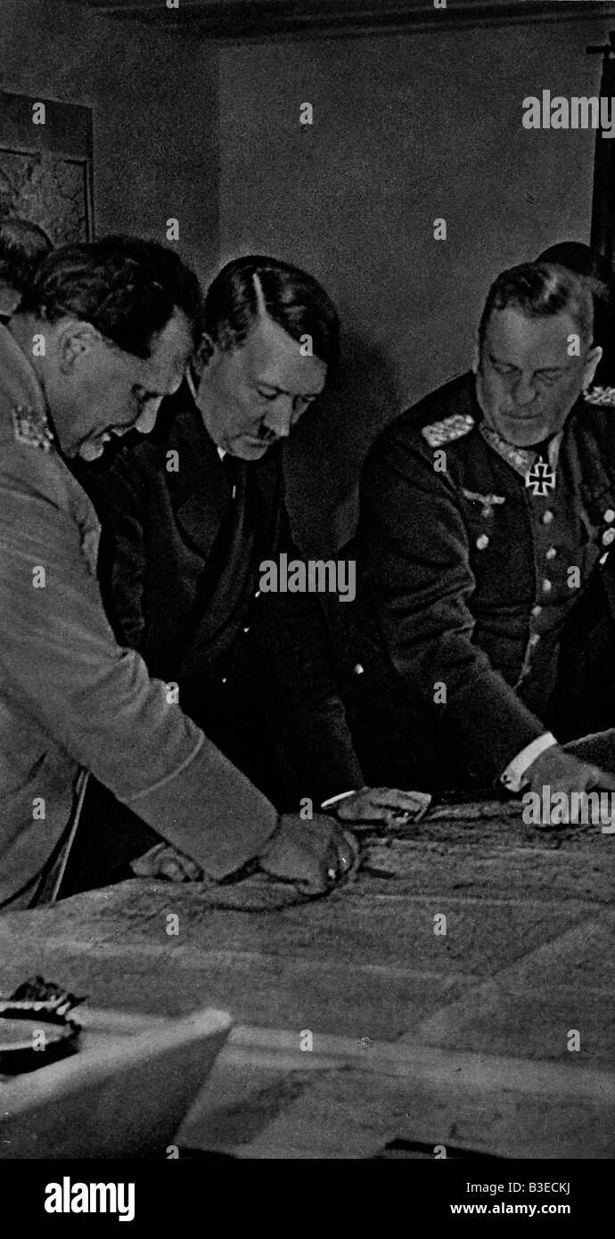 Hitler, Goering and Keitel, 1941. Stock Photo