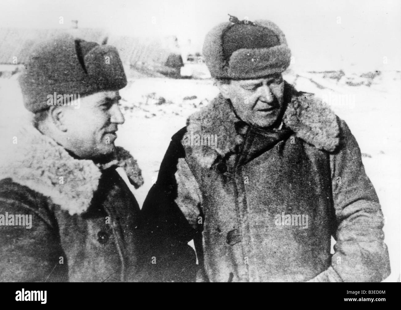 Erich Weinert before Stalingrad 1942 Stock Photo