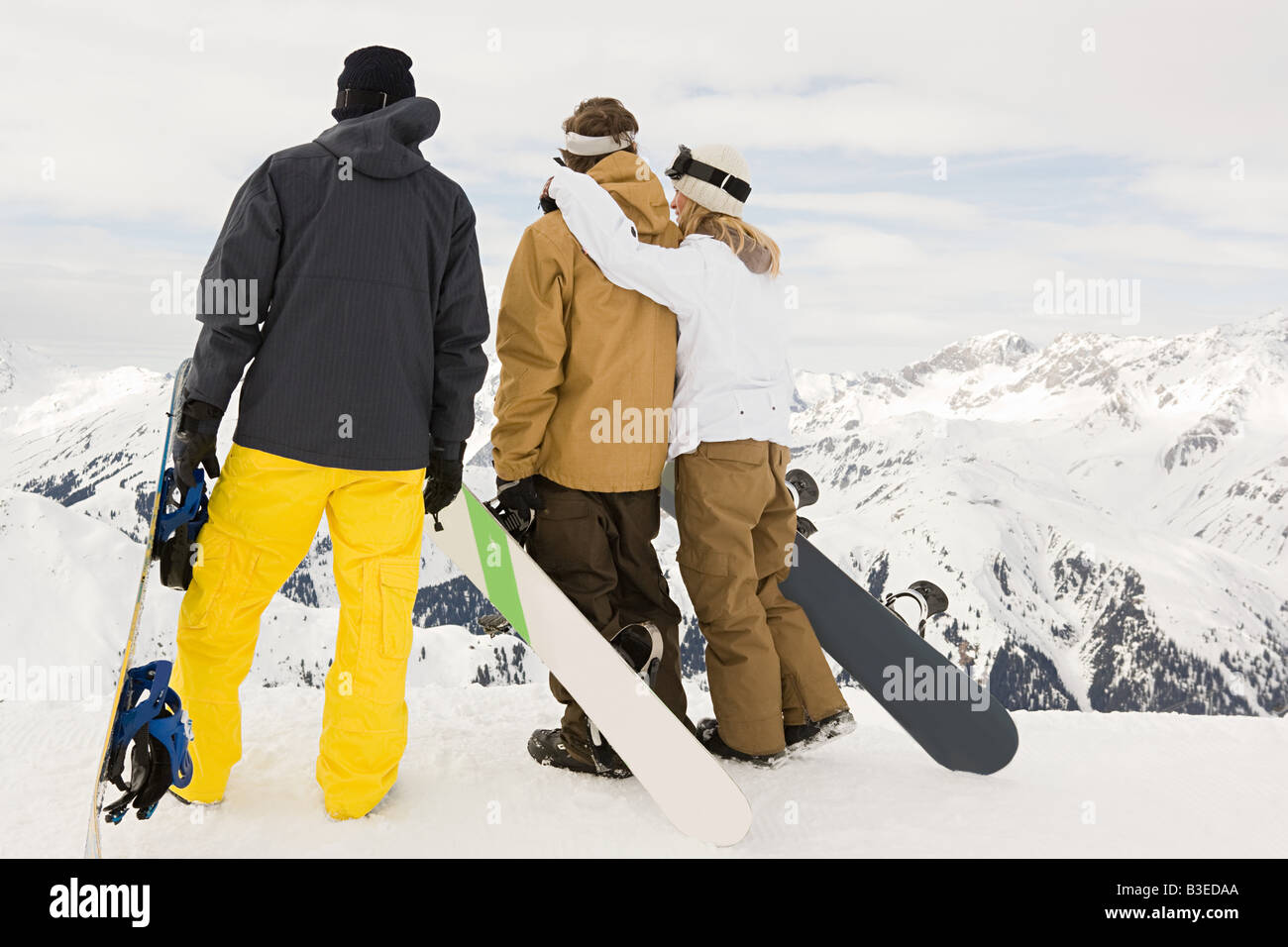 Snowboard rear view holding ski hi-res stock photography and images - Alamy
