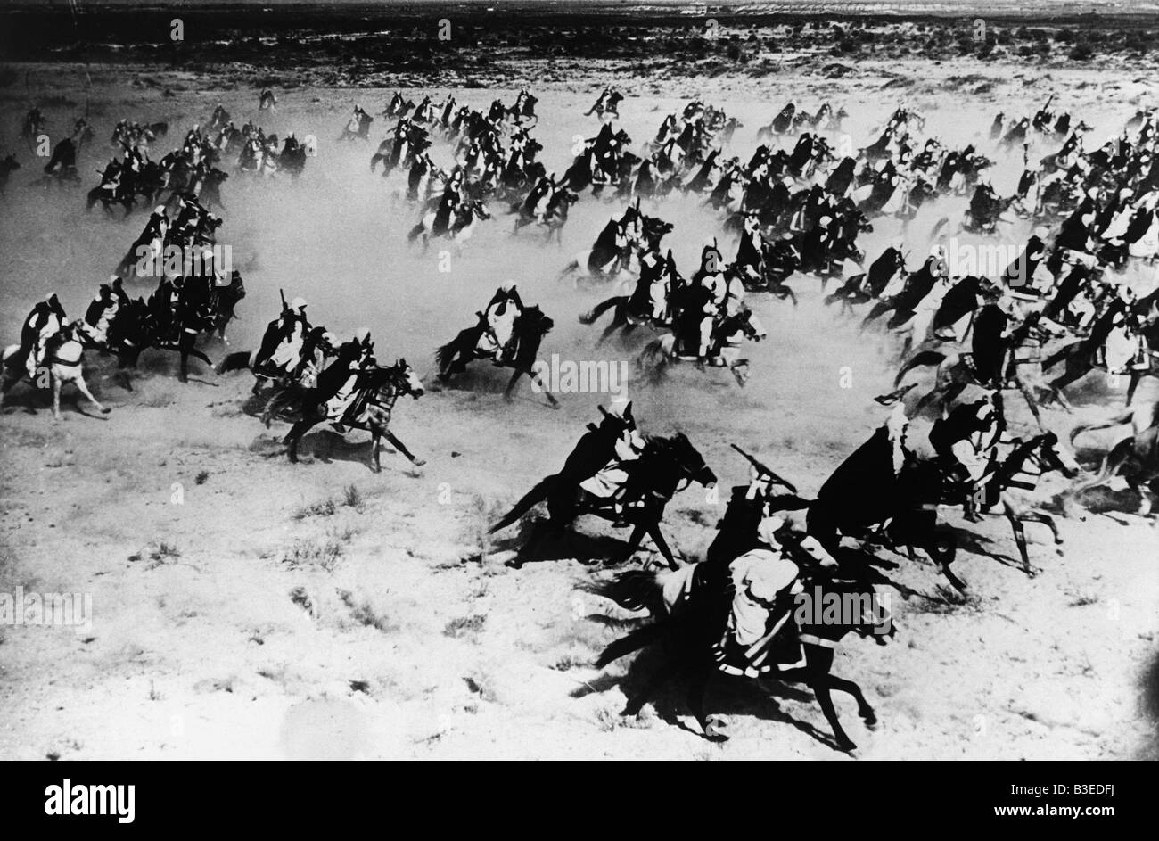 Libyan cavalry attacking Stock Photo