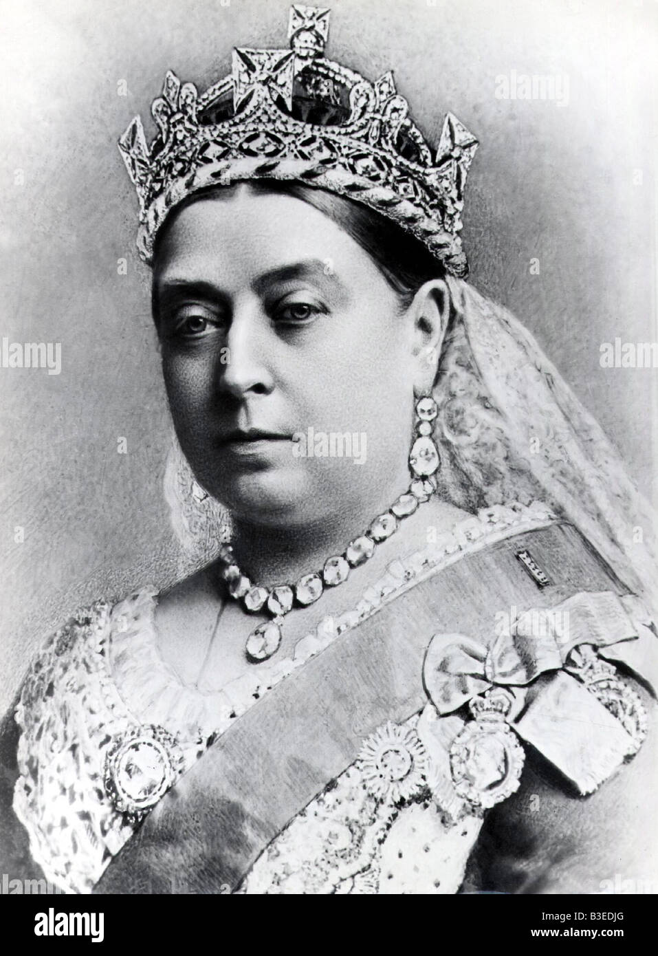 Victoria I, 24.5.1819 - 22.1.1901, Queen of Great Britain and Ireland (20.6.1837 - 22.1.1901), portrait, circa 1860, Stock Photo