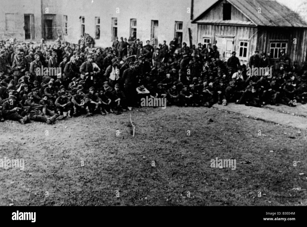 German POWs in Russia / WWII Stock Photo
