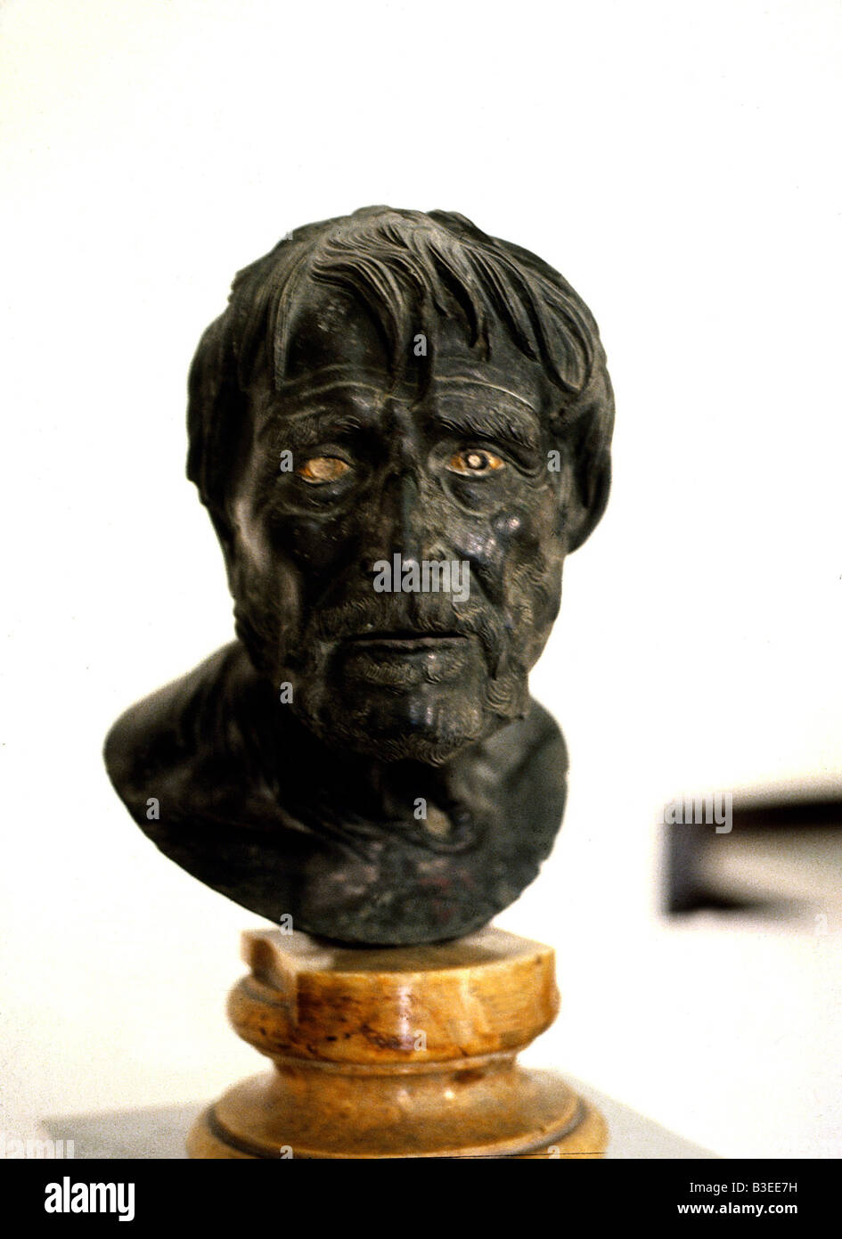 Seneca, Lucius Annaeus, 4. BC - 65 AD, Roman philosopher, bust, national museum Naples, Italy, Stock Photo