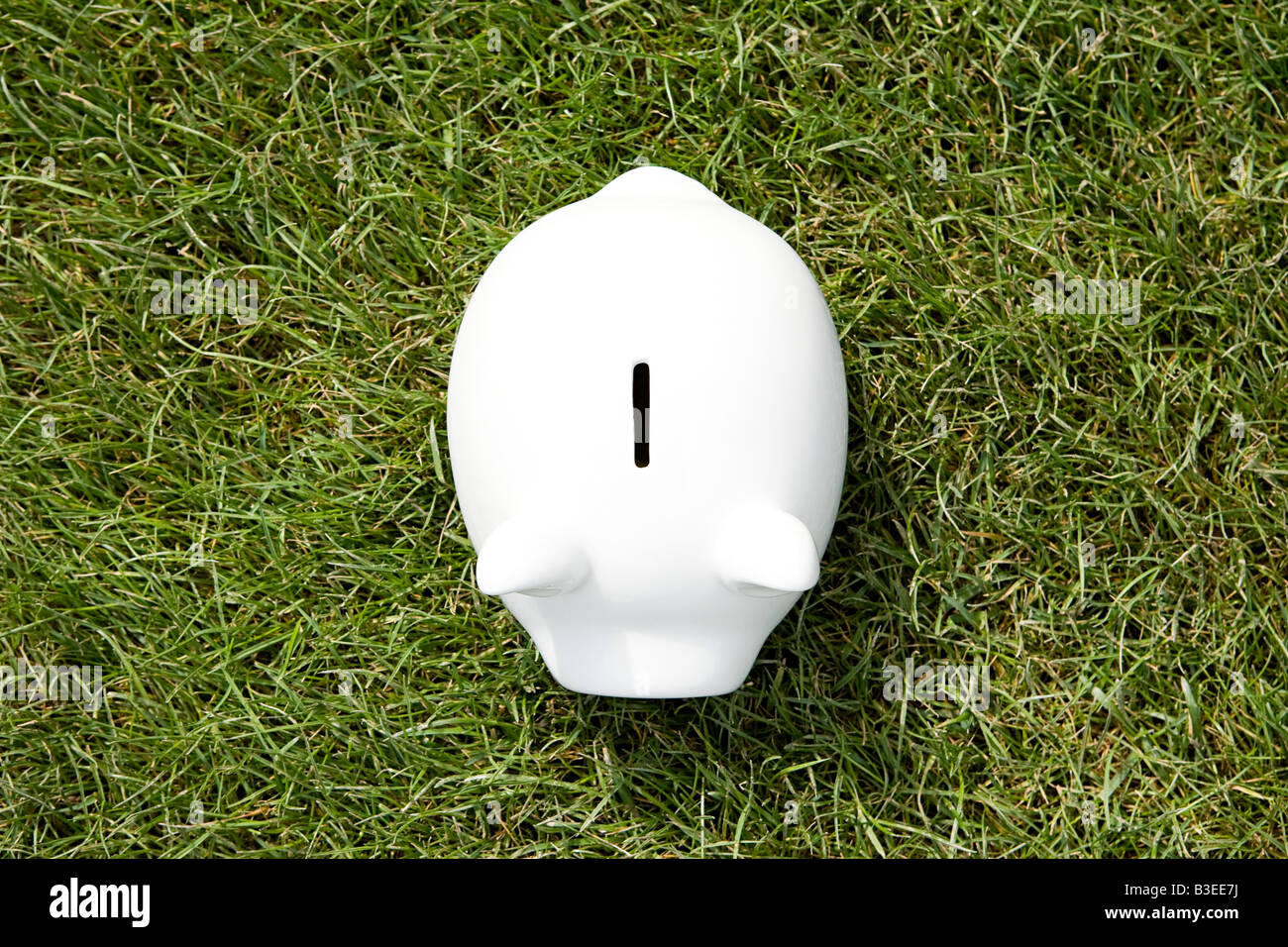 White ceramic piggy bank Stock Photo - Alamy