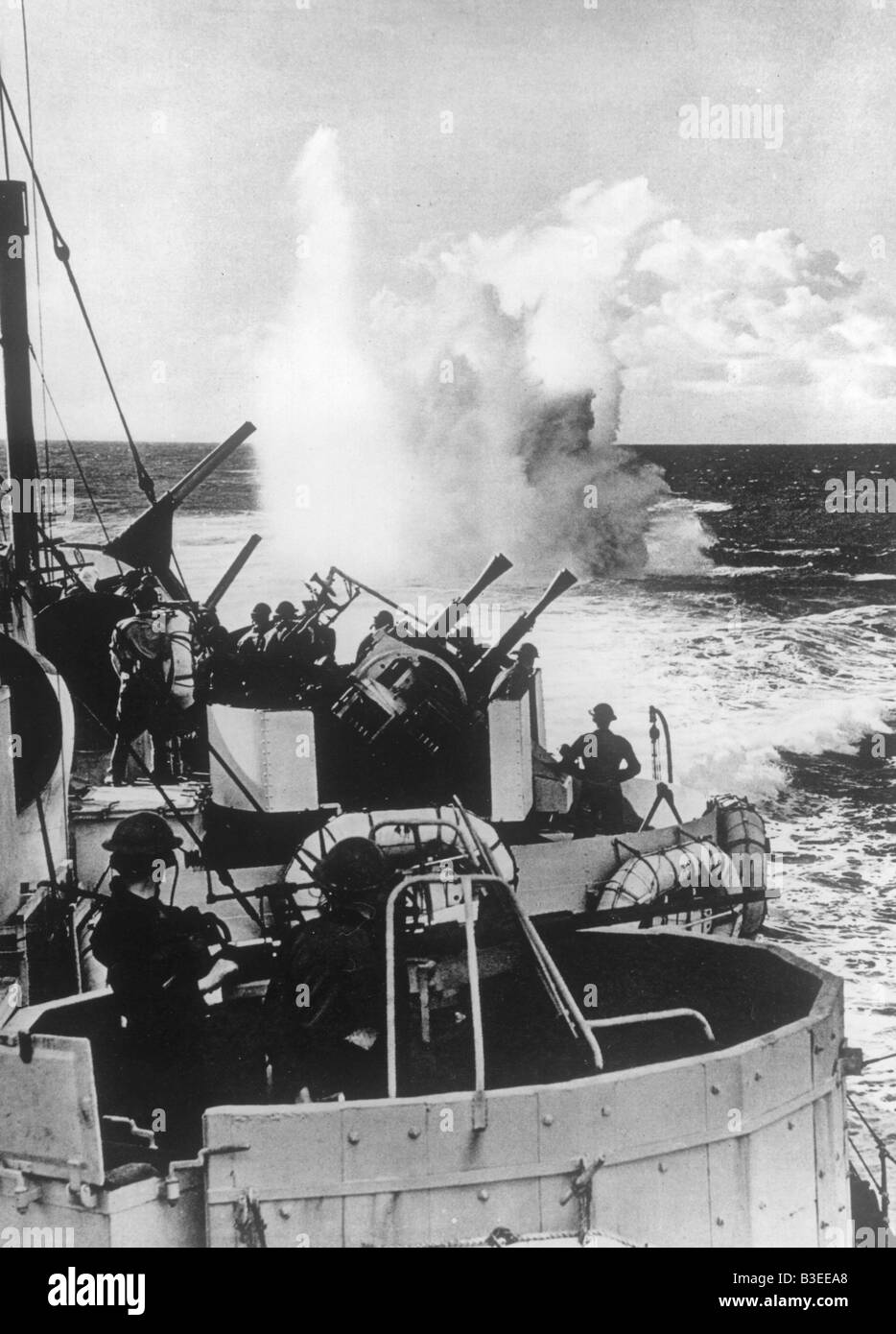 Royal Navy hunting for U-Boats, 1941 Stock Photo