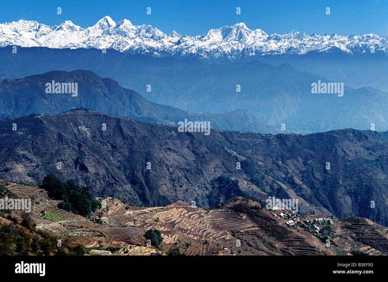 Himalayas nepal Stock Photo