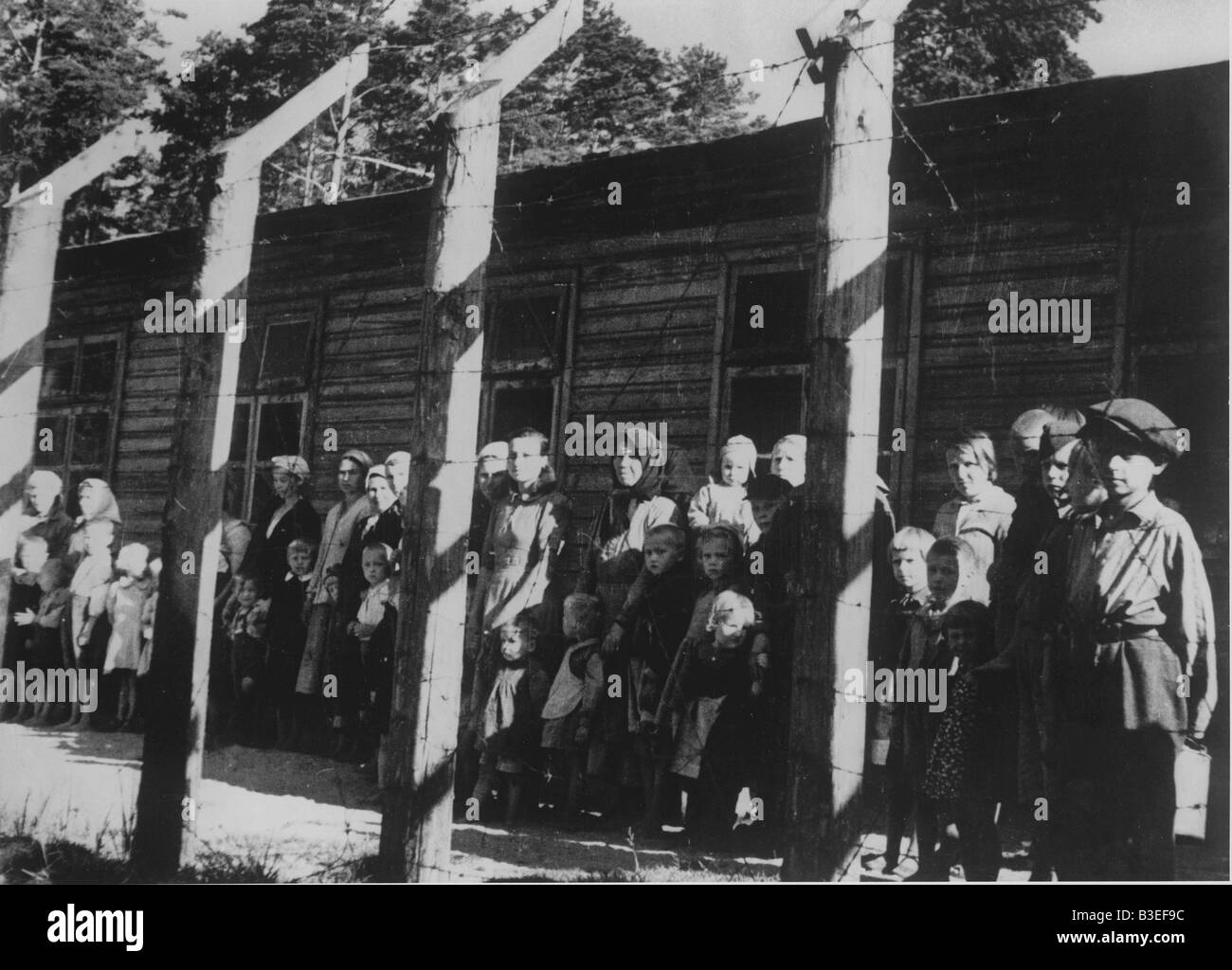 Children/ Concentration camp/ Lithuania Stock Photo