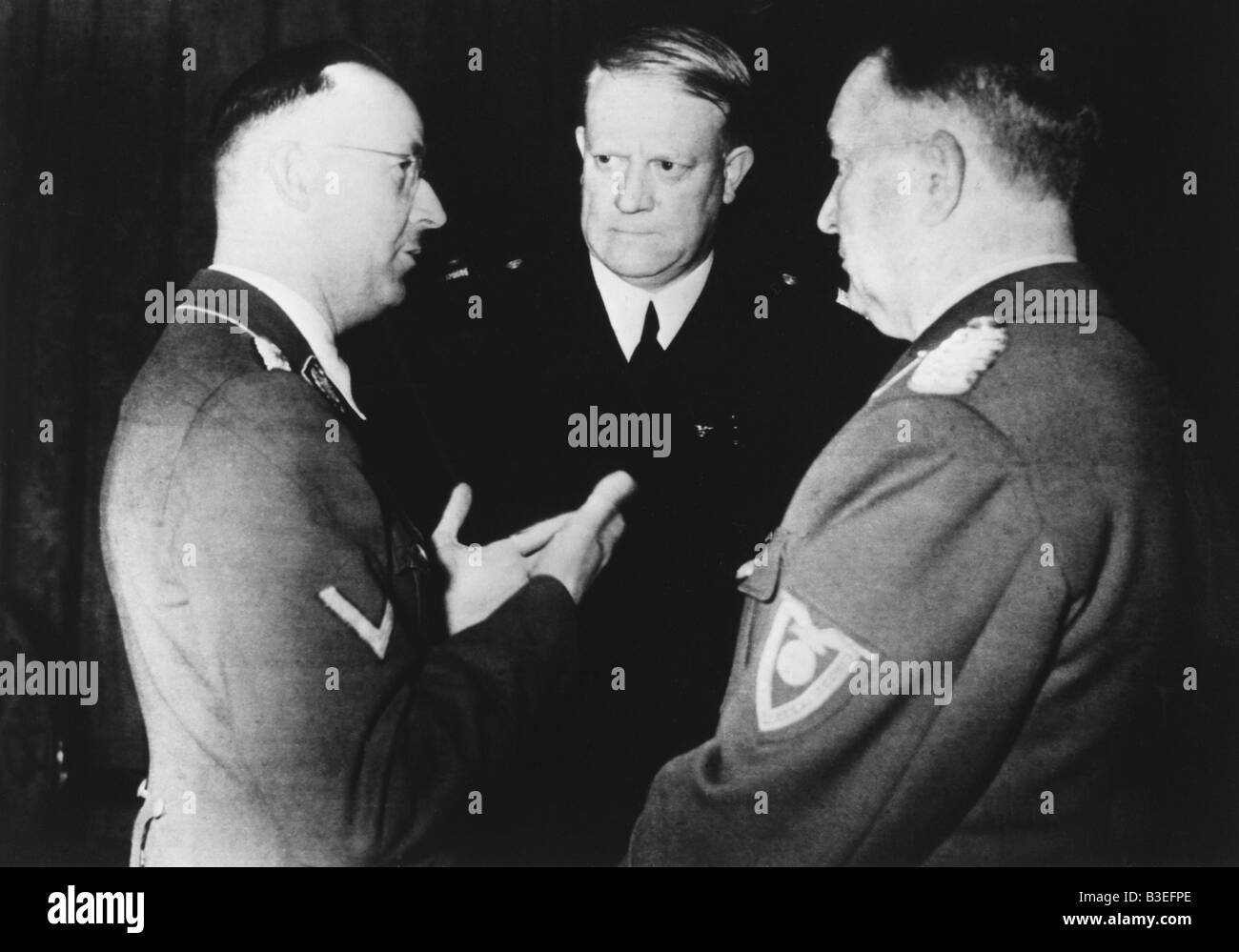 Quisling and Himmler / Berlin / 1942 Stock Photo