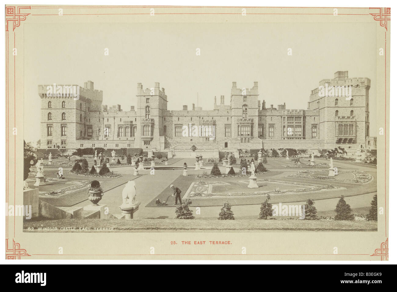 geography/travel, Great Britain, castles, Windsor castle, east terrace, circa 1900, Stock Photo