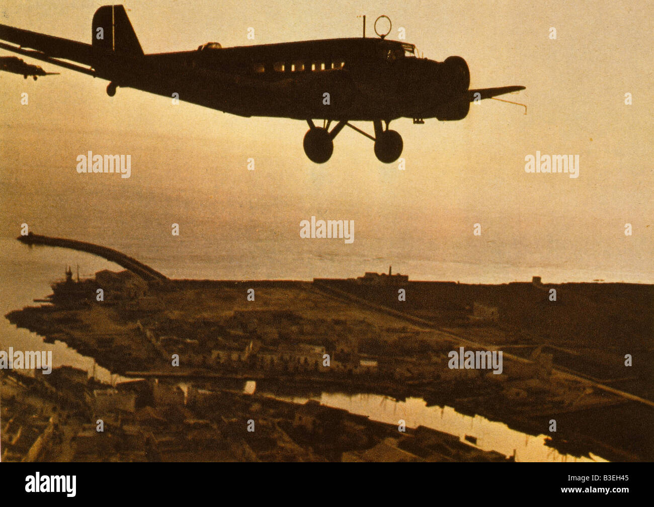 Ju 52 over Holland 1940 / Photo. Stock Photo