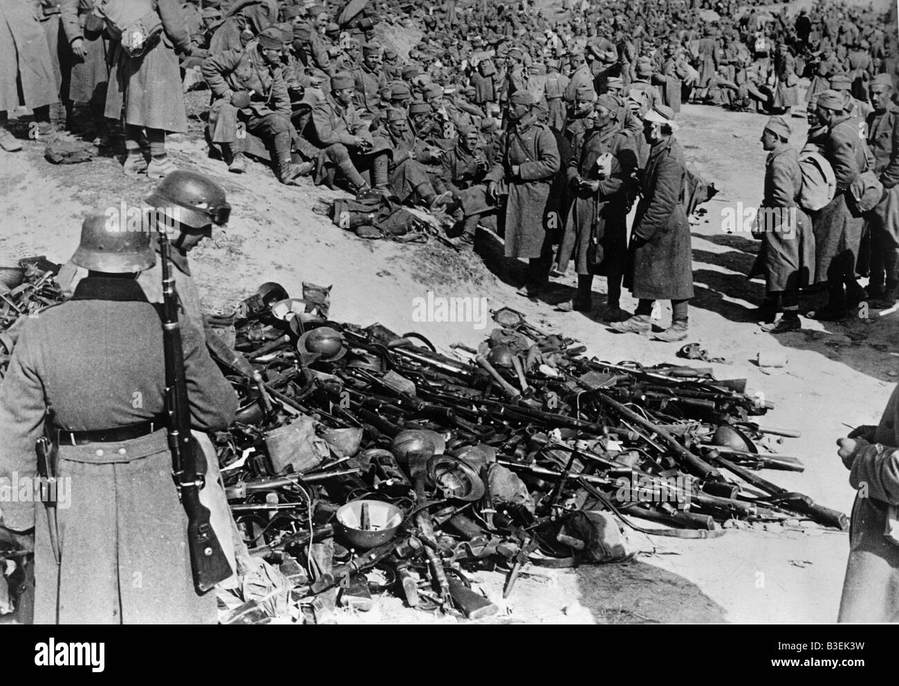 Serbian Prisoners-of-War / 1941 Stock Photo