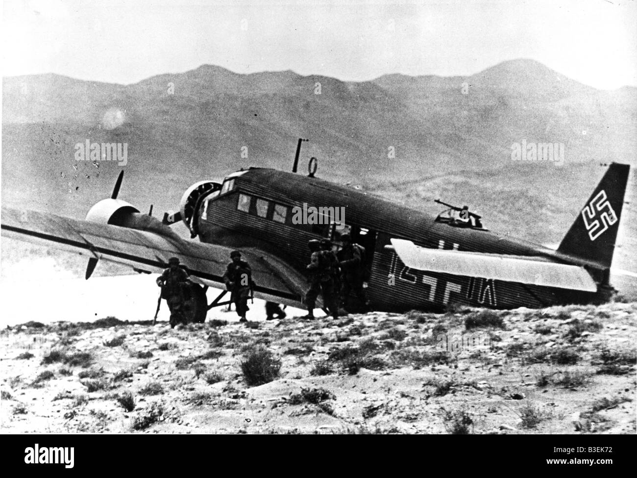 Landing on Crete 1941 / Photo Stock Photo