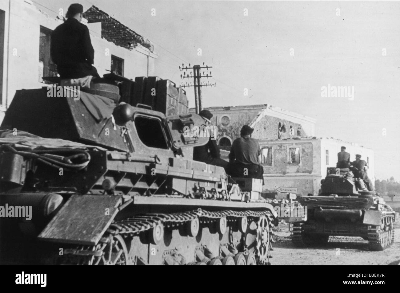 Tanks/Polish-Soviet Border/1941. Stock Photo