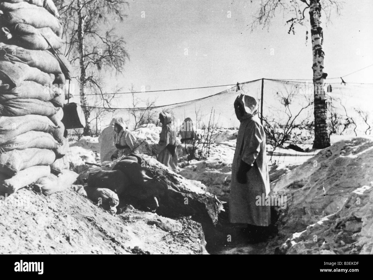 German troops / Leningrad 1942 Stock Photo
