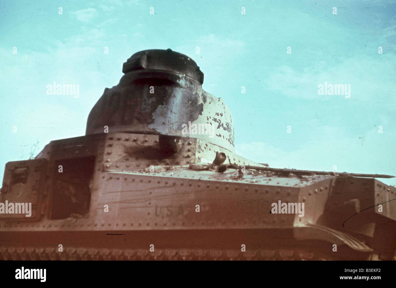 Sherman Lee Tank/Russia 1942. Stock Photo