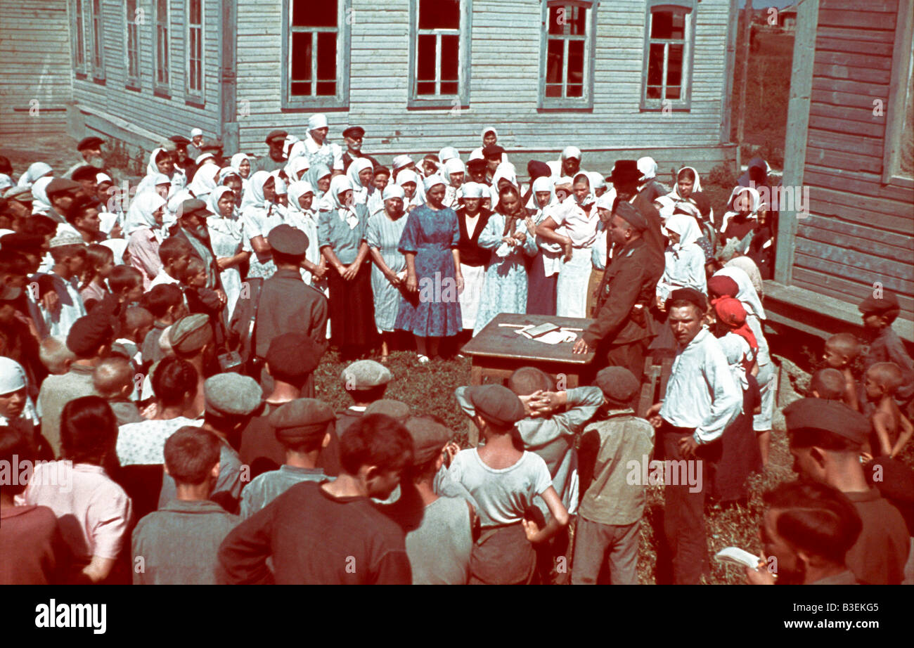 Registration in Ukraine/1942. Stock Photo