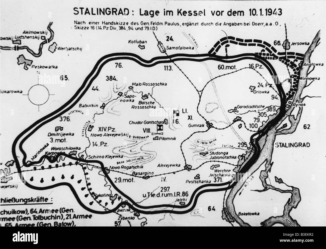 battle of stalingrad ww2 map