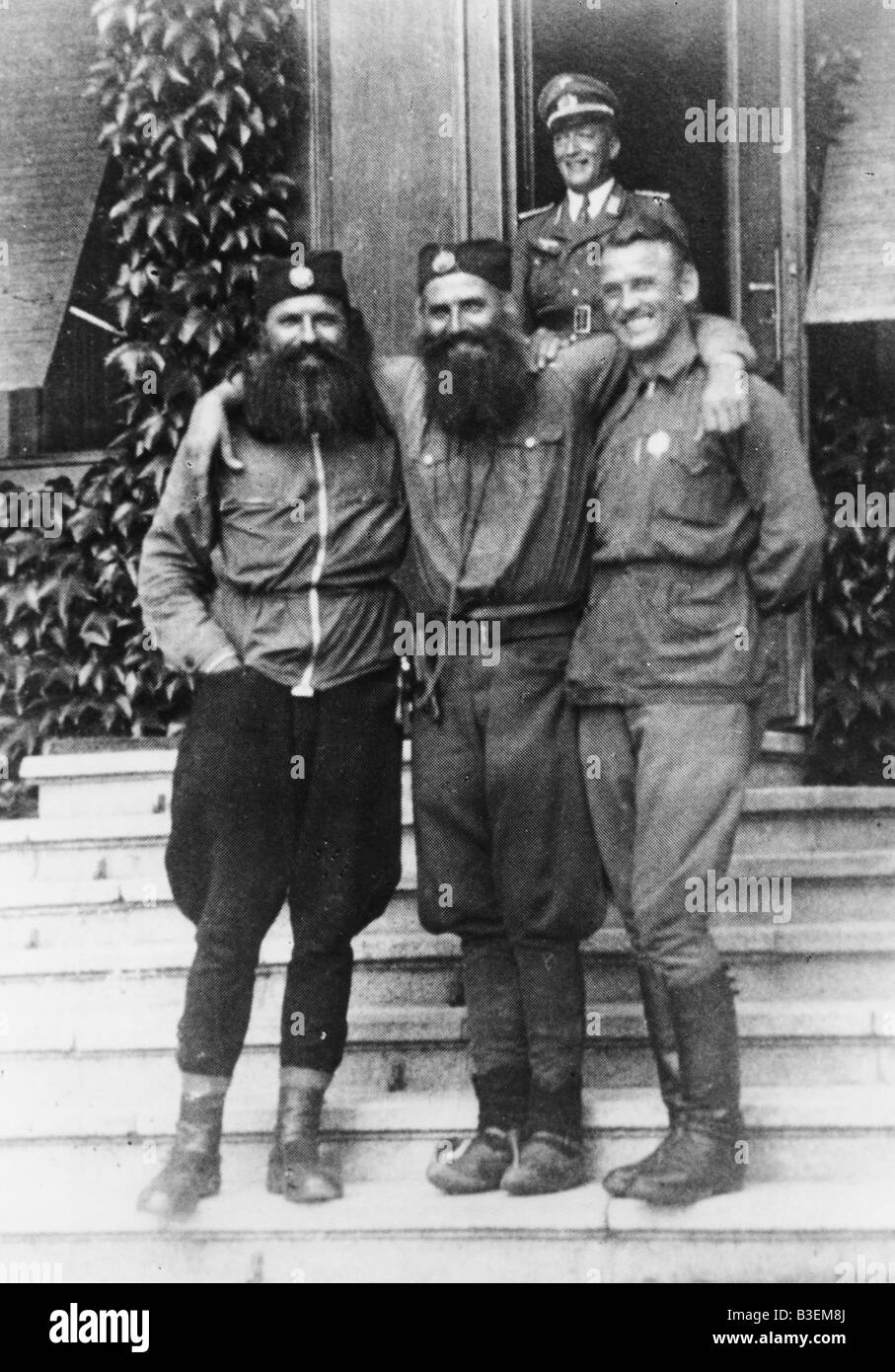 Tchetniki officers / 1944 Stock Photo