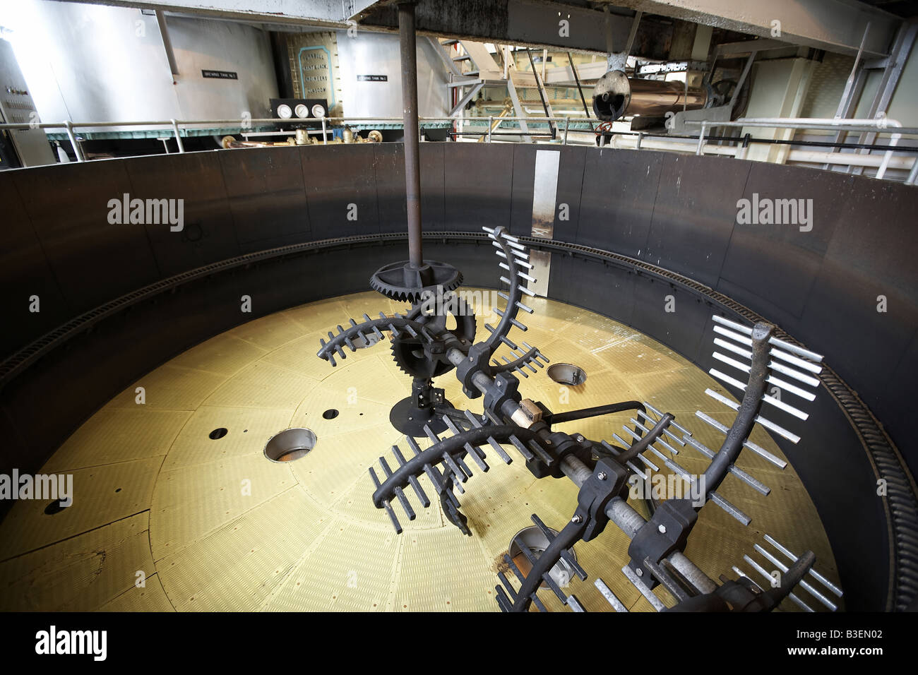 The mashing process at the Bruichladdich whisky distillery Isle of