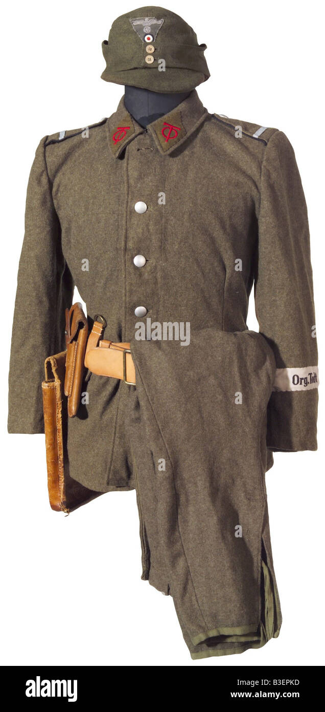 Nazism/National Socialism, organisations, Organisation Todt (OT), field dress,  1938 - 1945, Nazi Germany, Third Reich, , Stock Photo