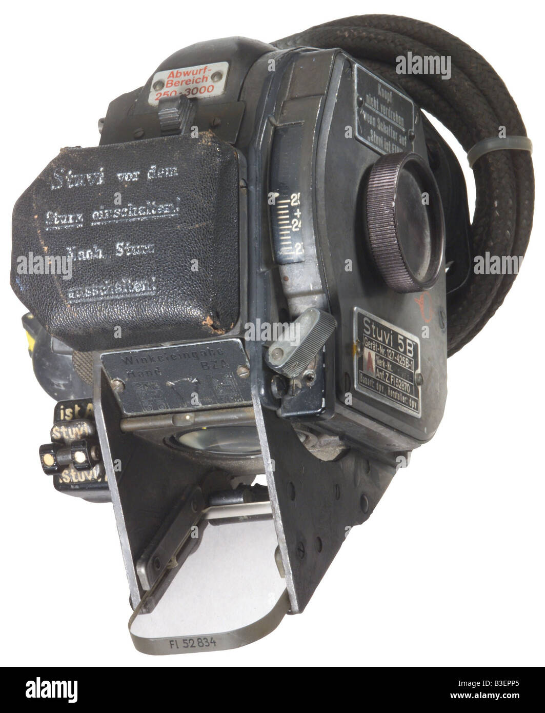 event, Second World War/WWII, aerial warfare, equipment, Germany, instruments, Divebomber Sight Stuvi 5B, circa 1935 - 1945, Luftwaffe, Air Force, 20th century, , Stock Photo