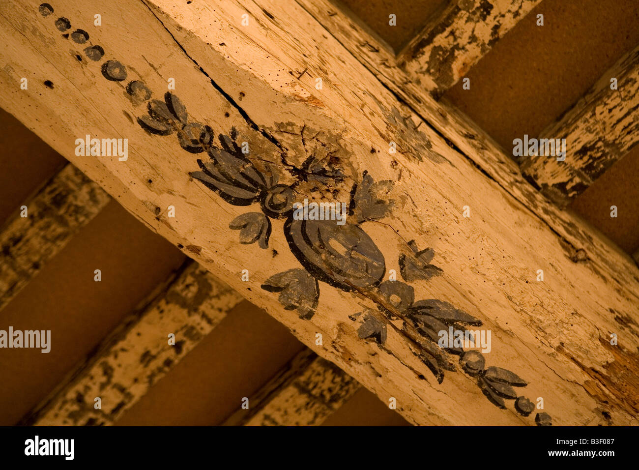 Painted Wood Ceiling Beam Stock Photos Painted Wood Ceiling Beam
